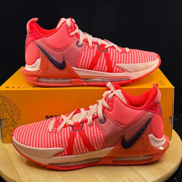 Nike LeBron Witness 7 Basketball Shoes Bright Crimson DM1123-600 Men’s Size 10